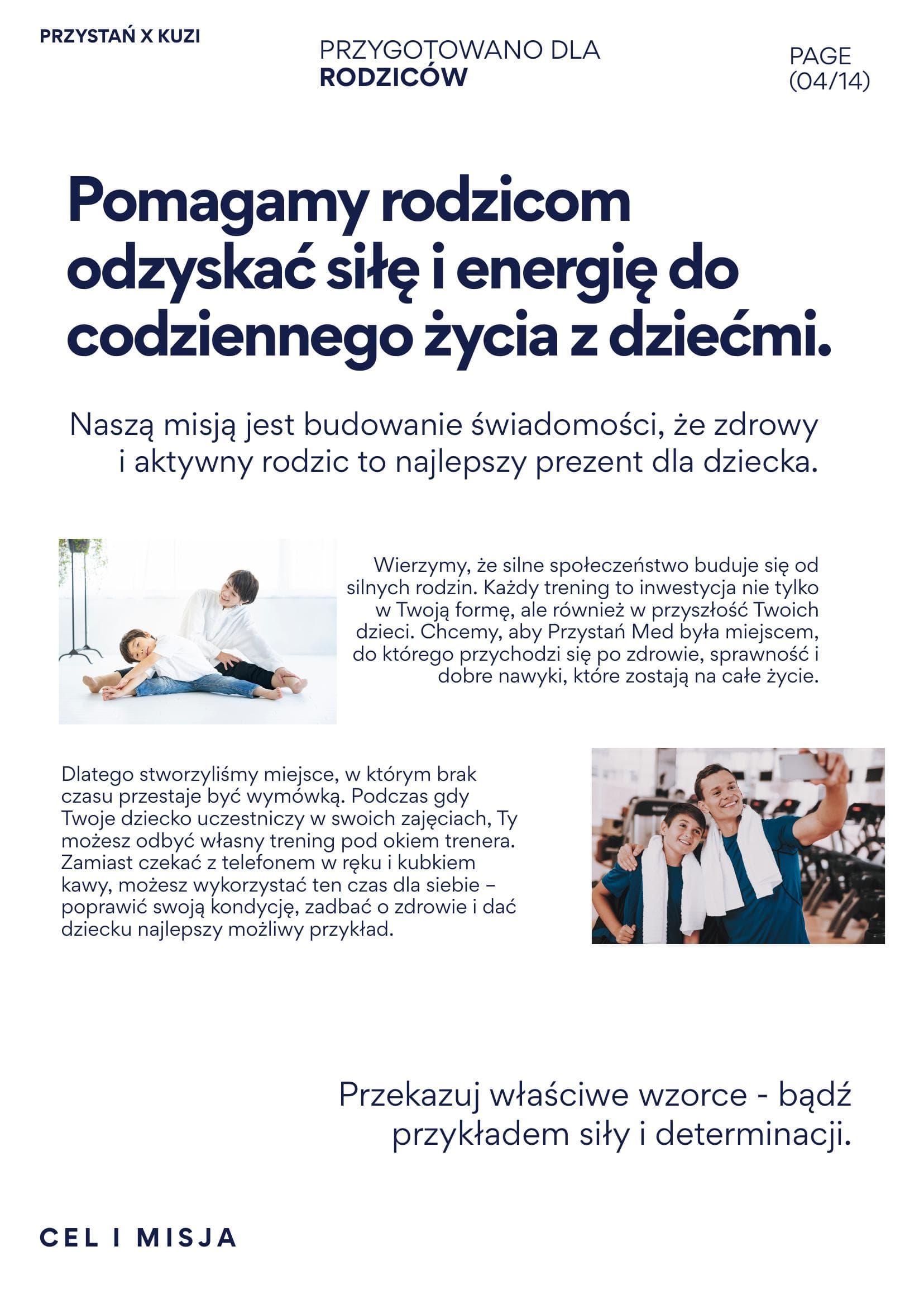 Cel i misja - pomagamy rodzicom odzyskać siłę i energię