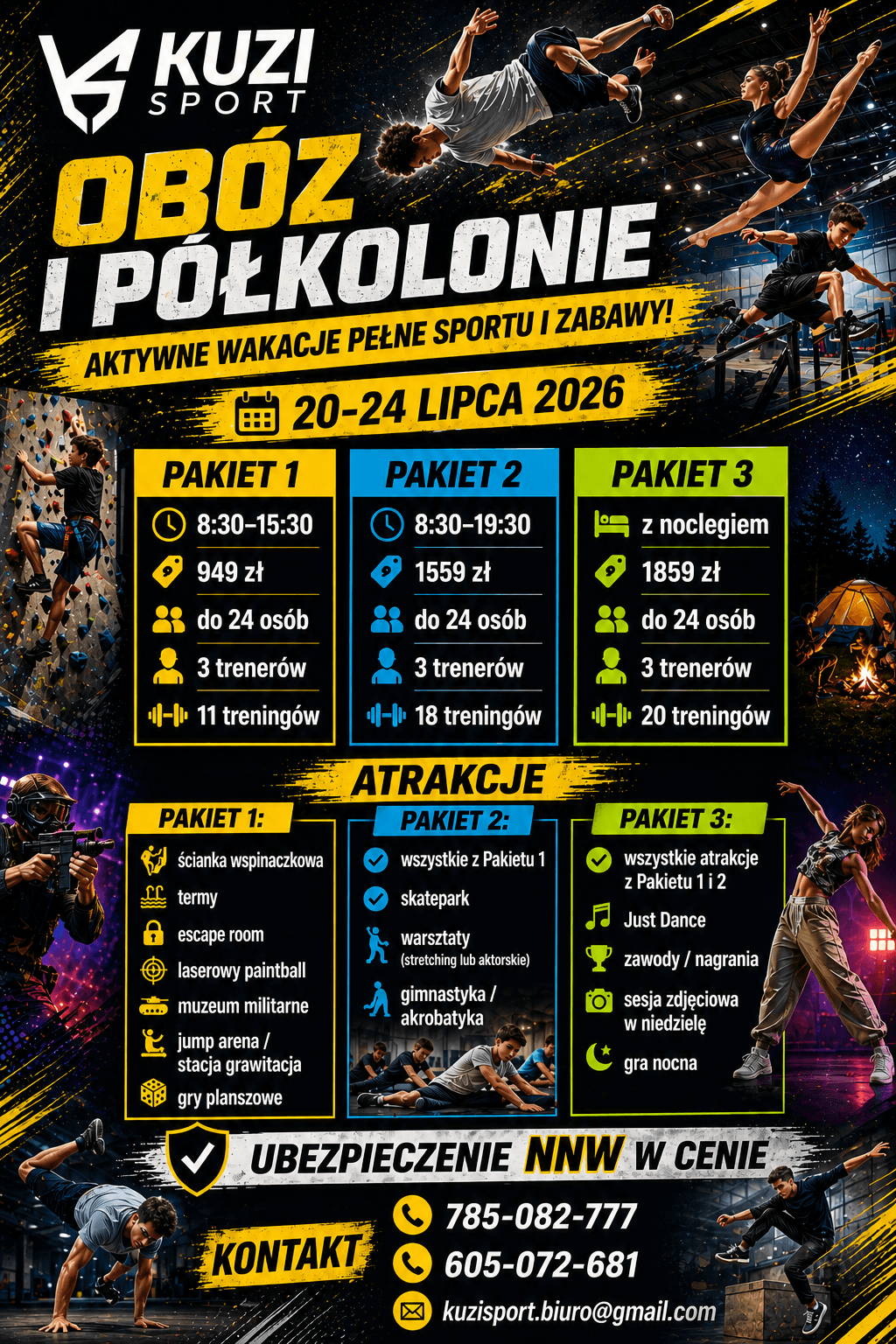 Letni Obóz Sportowy Kuzi Sport 2026